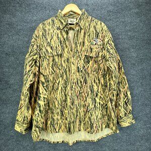 Made 2 Deceive Camo Shirt Mens Extra Large Button‎ Down Hunting Outdoor Duck